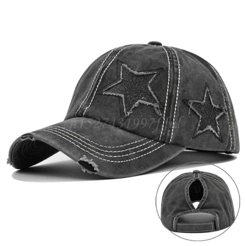 Star Print Cap