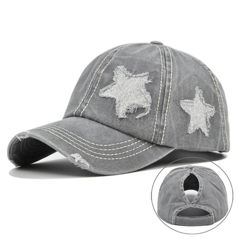 Star Print Cap