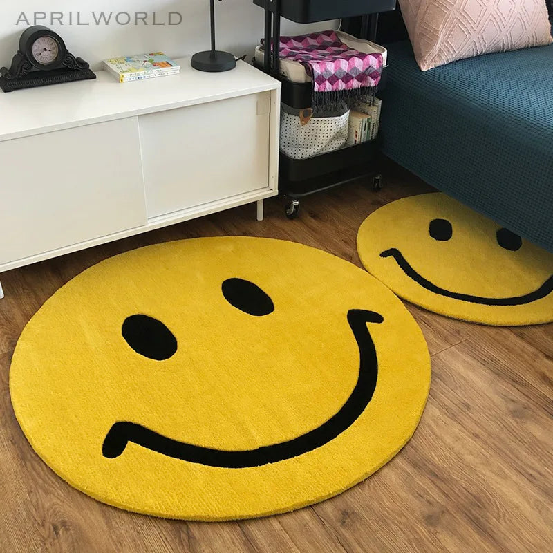 Round Yellow Carpet