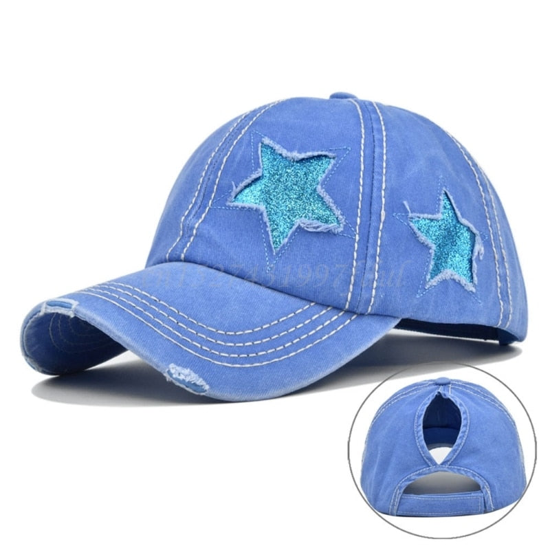 Star Print Cap