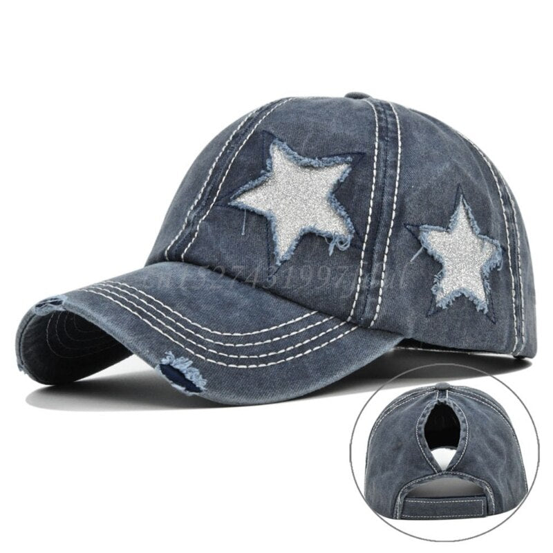 Star Print Cap