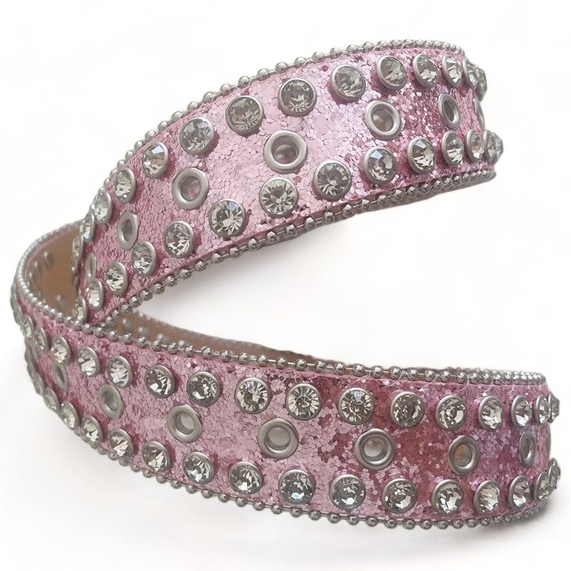 Pink Rhinestone Belt