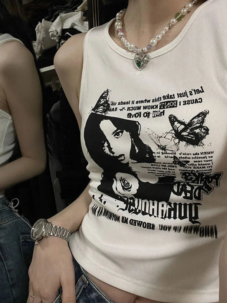 Y2k Sleeveless Tank Top