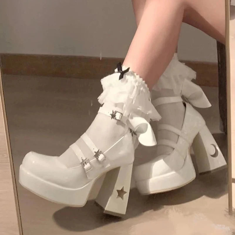 Y2k Chunky Platform High Heels