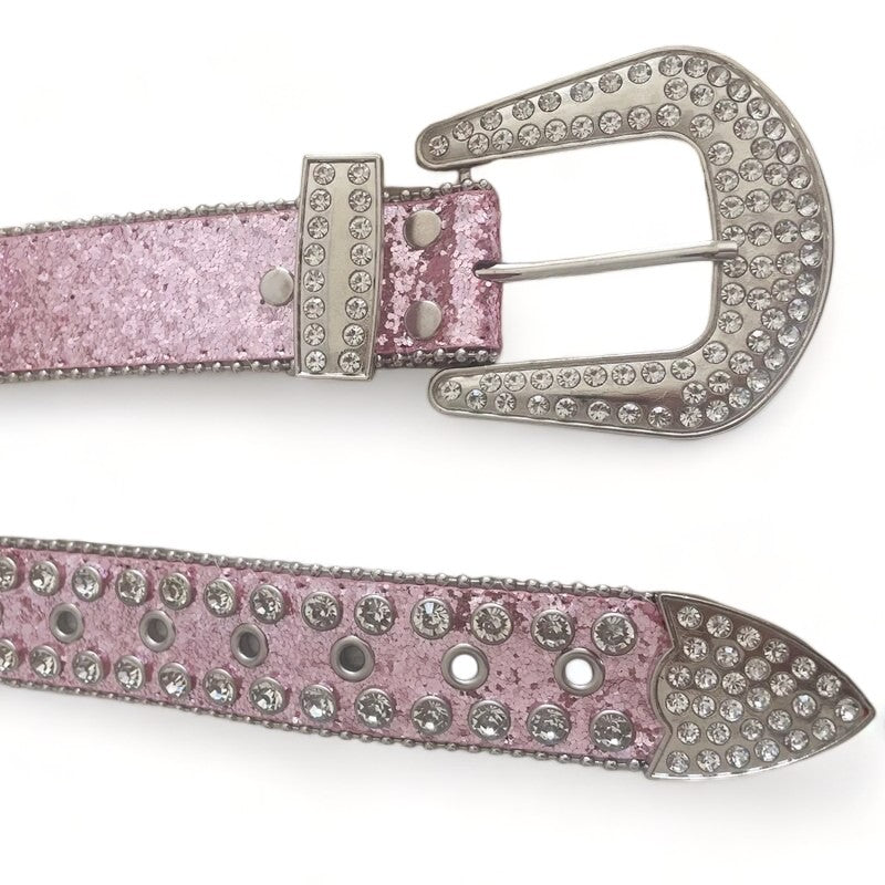 Pink Rhinestone Belt