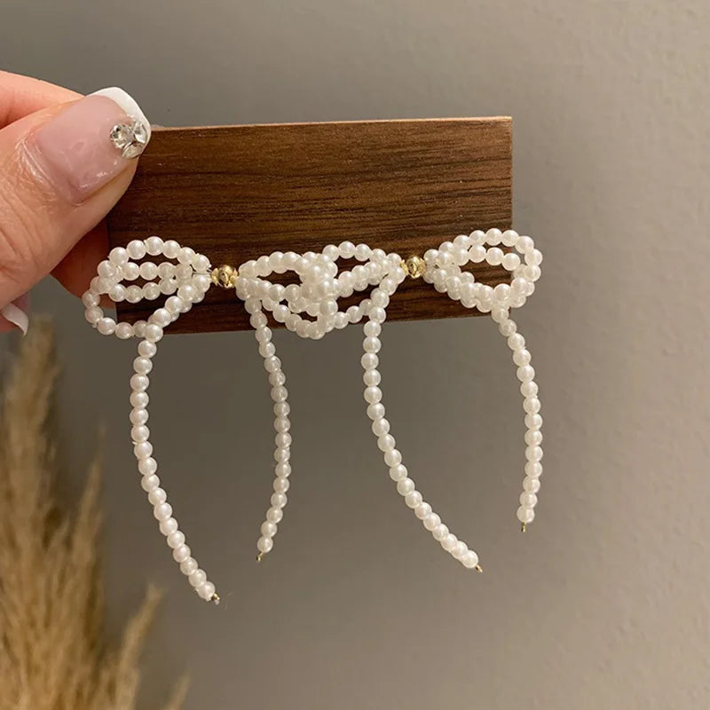 Bow Pearl Earrings