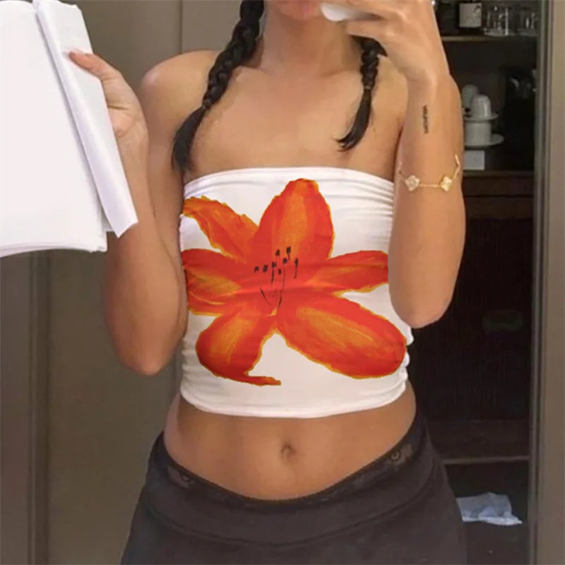 Flower Crop Top