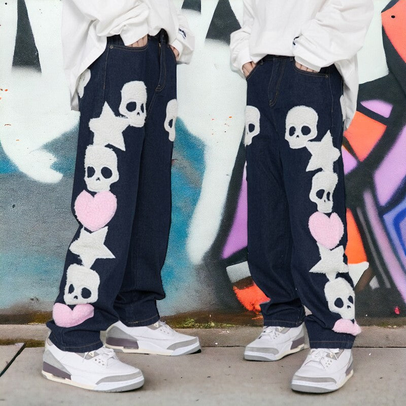 Skull Head Jeans