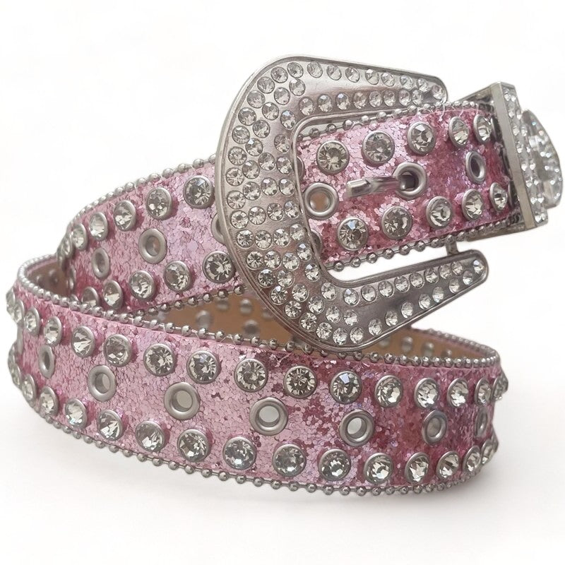 Pink Rhinestone Belt