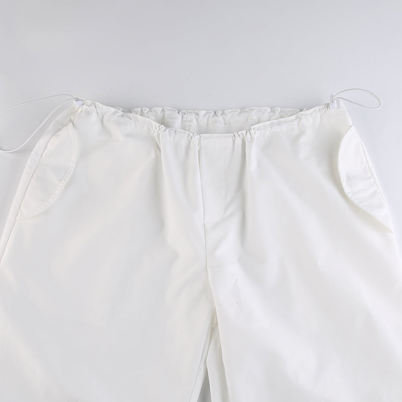 White Parachute Pants