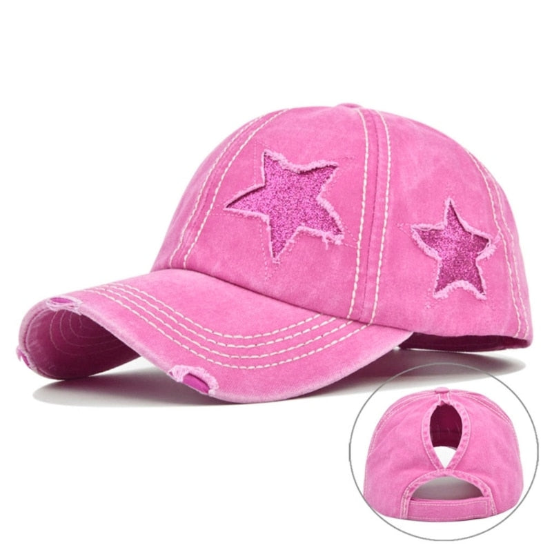 Star Print Cap