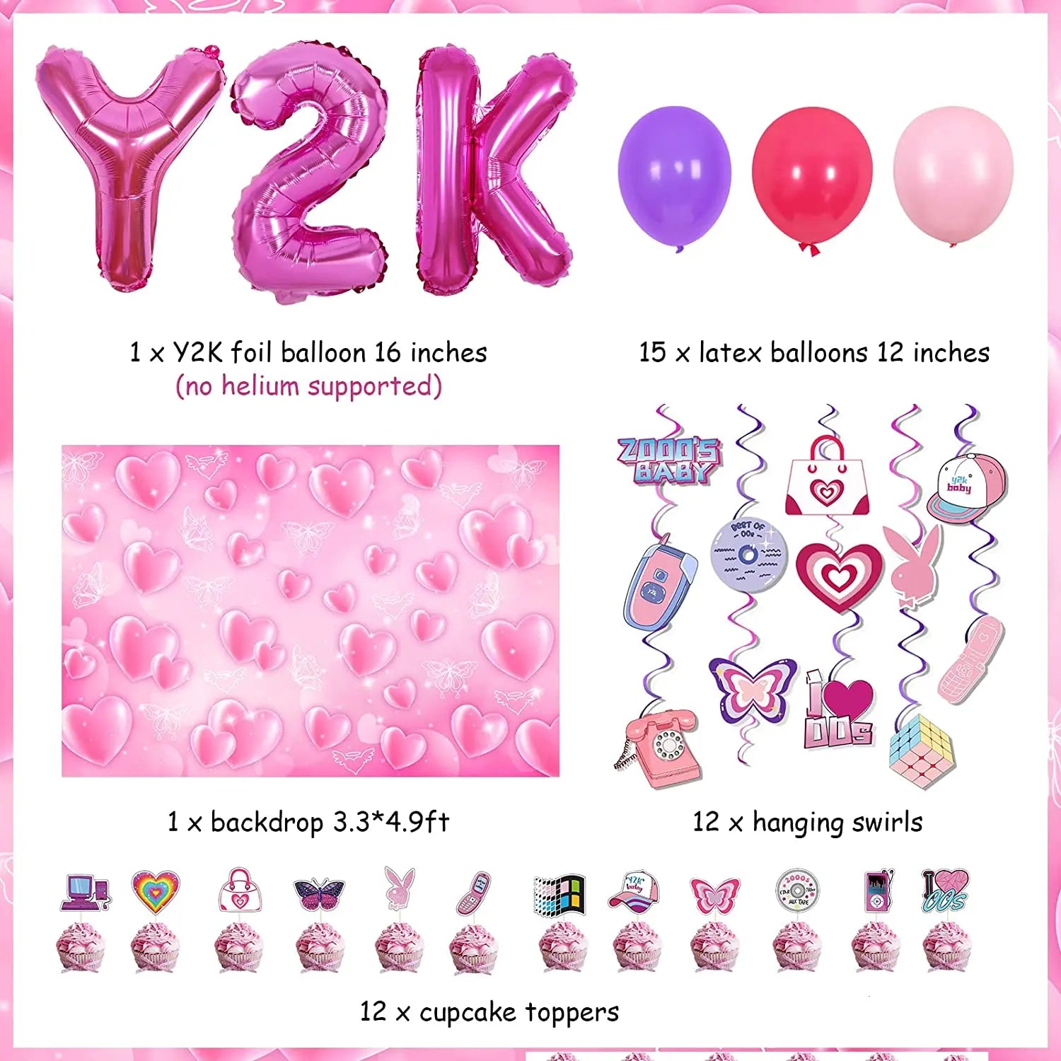 Y2K Birthday Party Decorations