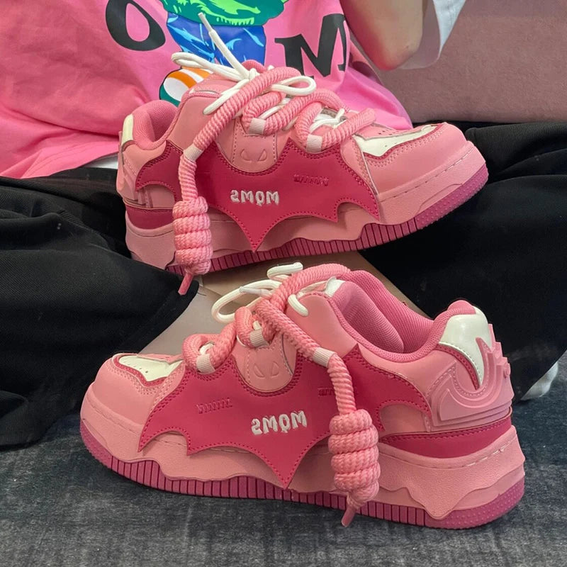 Pink Platform Sneakers