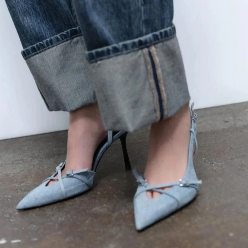 Denim Heels