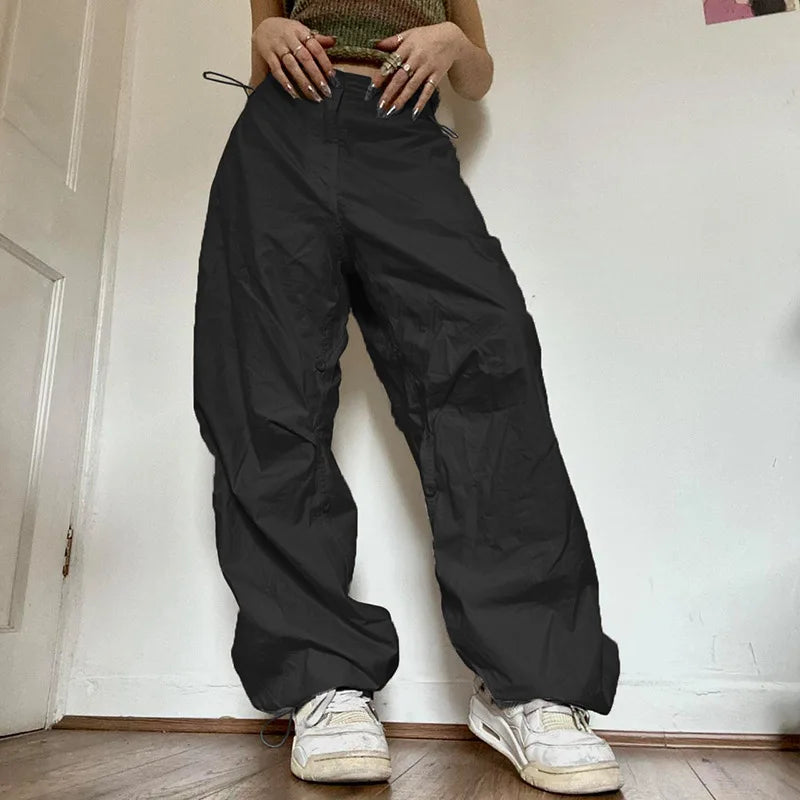 Black Parachute Cargo Pants