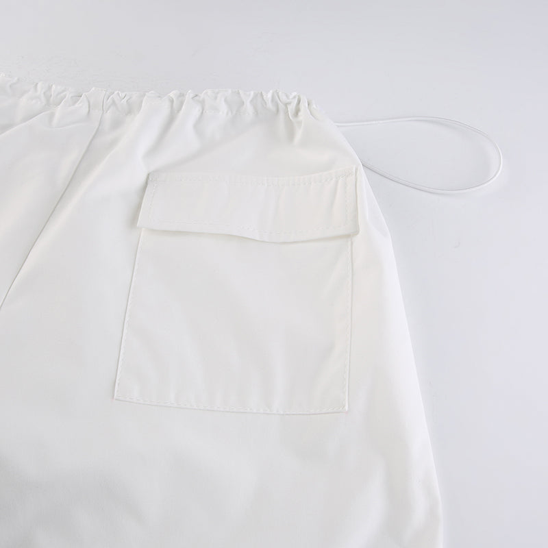 White Parachute Pants