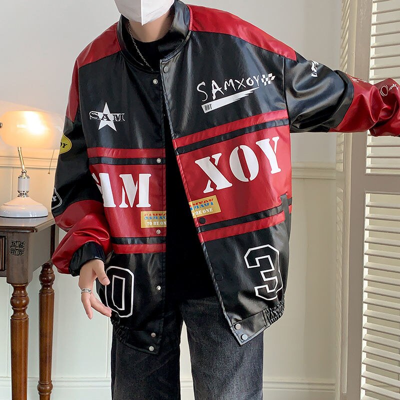 Red racing jacket