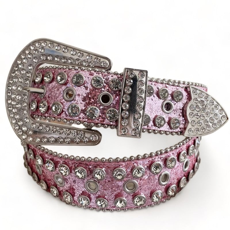 Pink Rhinestone Belt