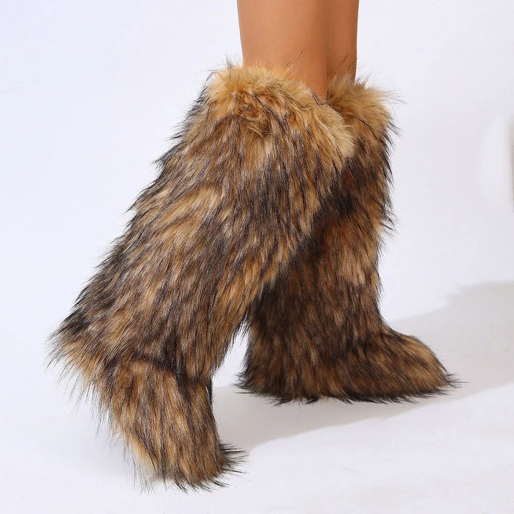 Fuzzy Boots Y2k