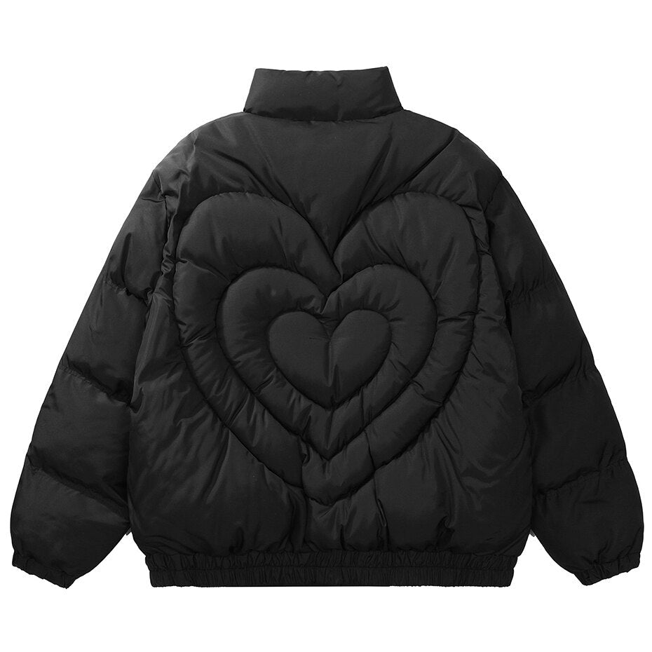 Drip Art Puffer Jacket