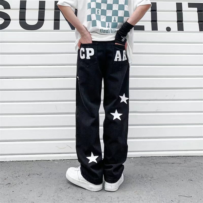 Star Print Jeans