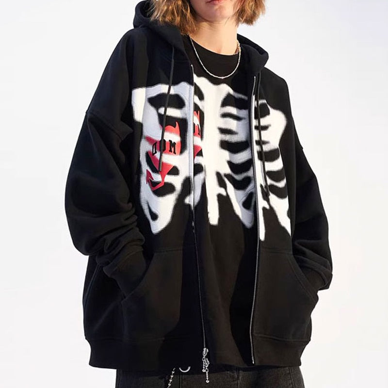 Black Skeleton Sweatshirt