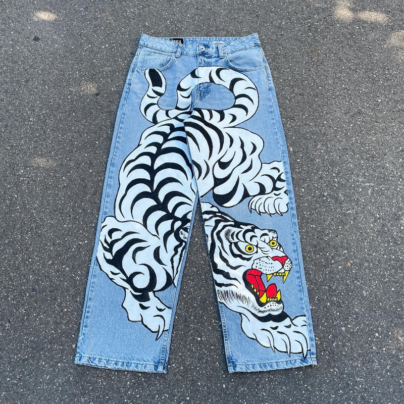 Y2K Vintage Patchwork Denim Pants