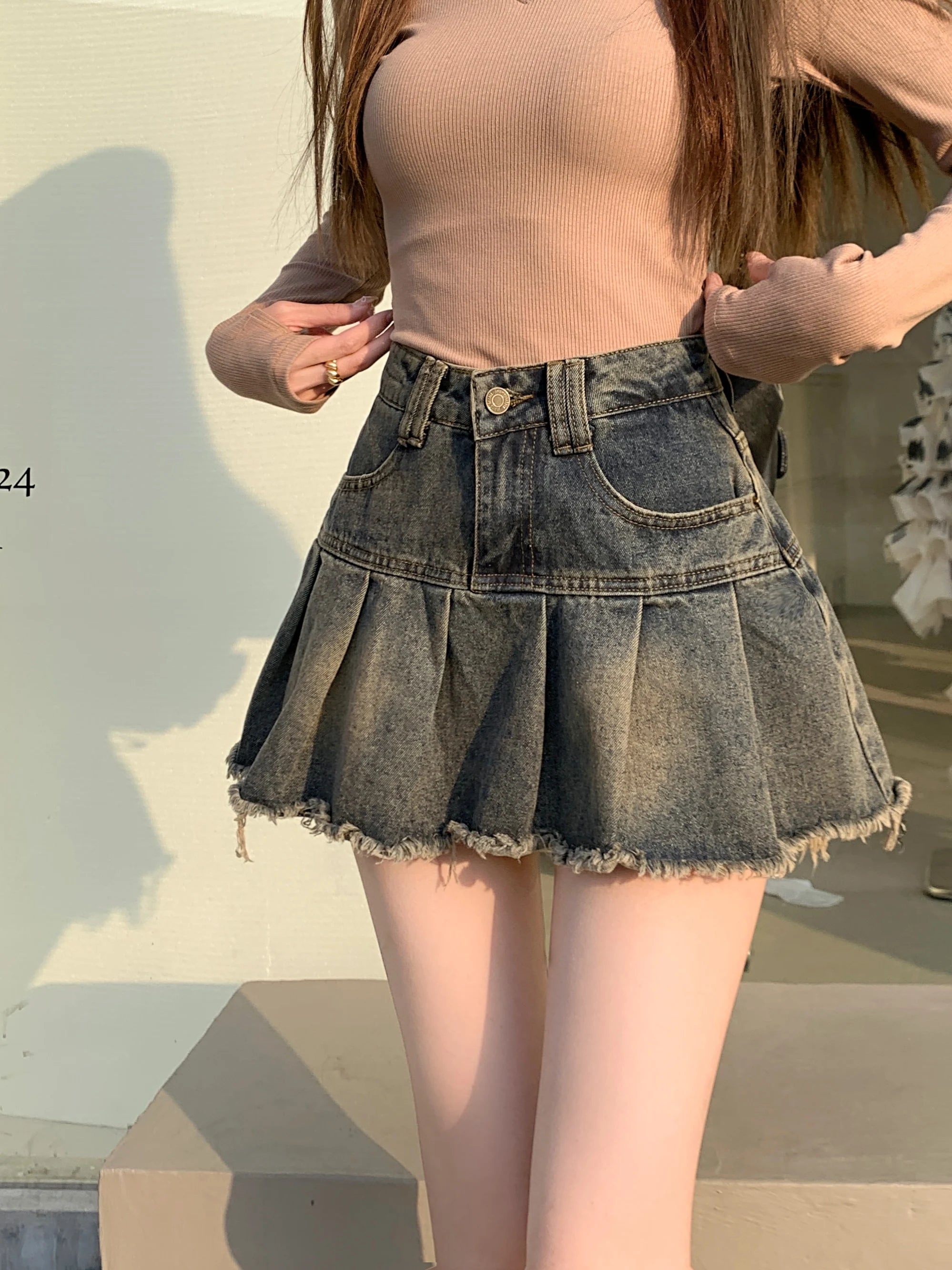 Y2K Jean Skirts