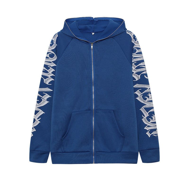 Blue Full Zip Hoodie