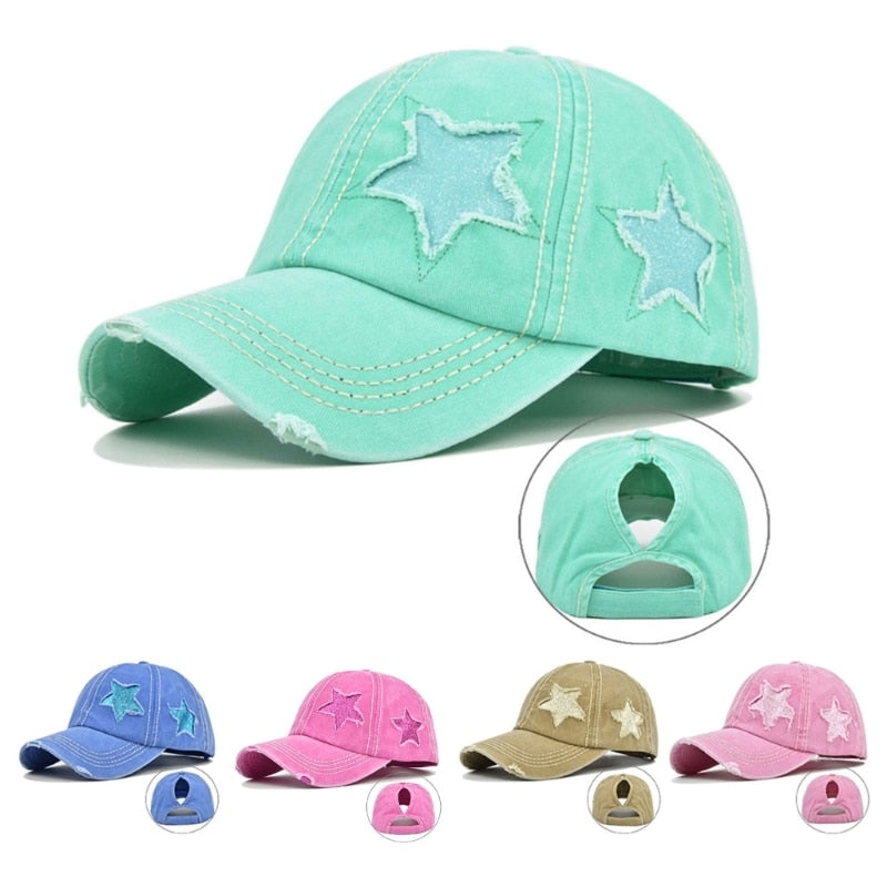 Star Print Cap