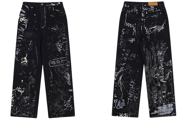 Y2K print pants