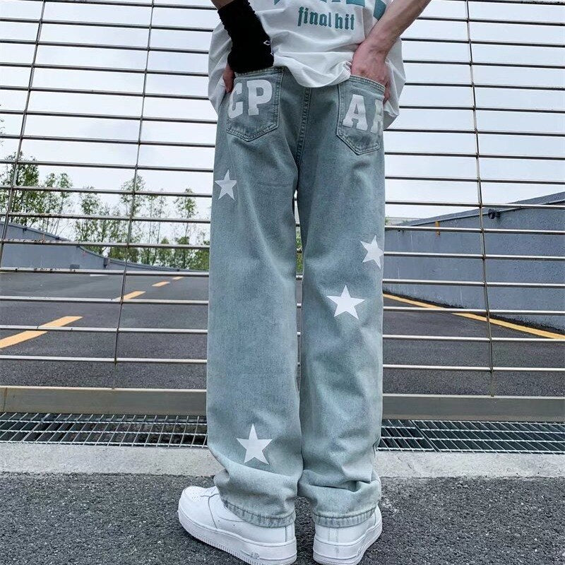 Star Print Jeans