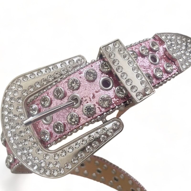 Pink Rhinestone Belt