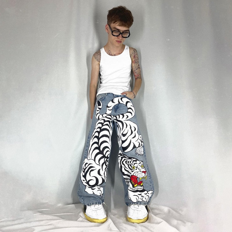 Y2K Vintage Patchwork Denim Pants