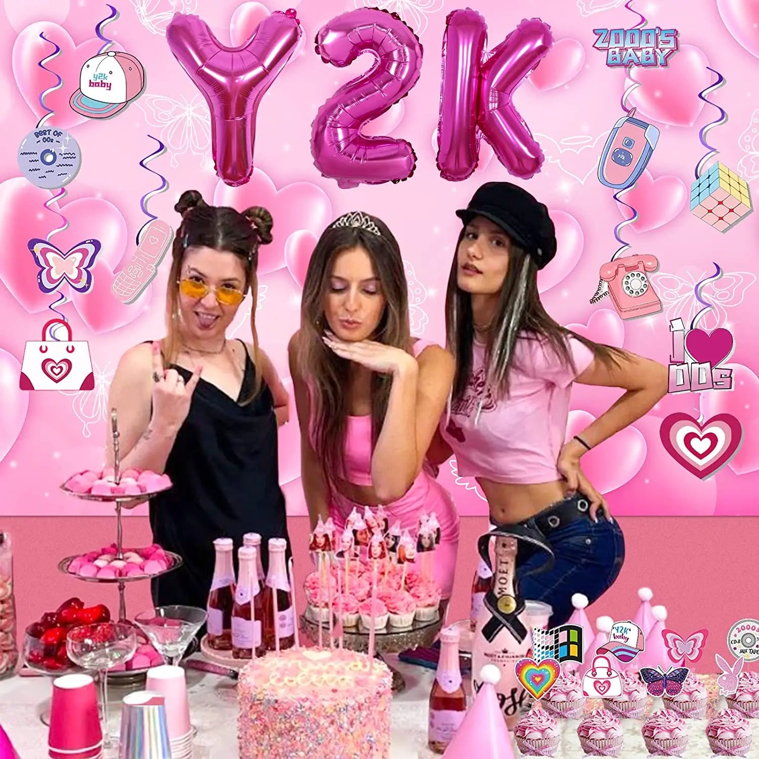 Y2K Birthday Party Decorations