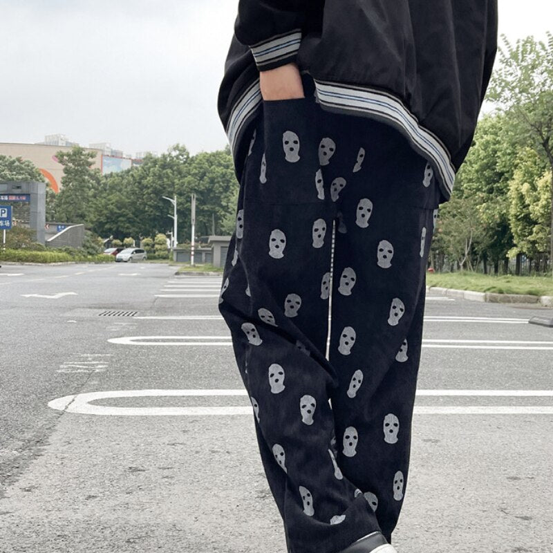 Graphic printed jeans