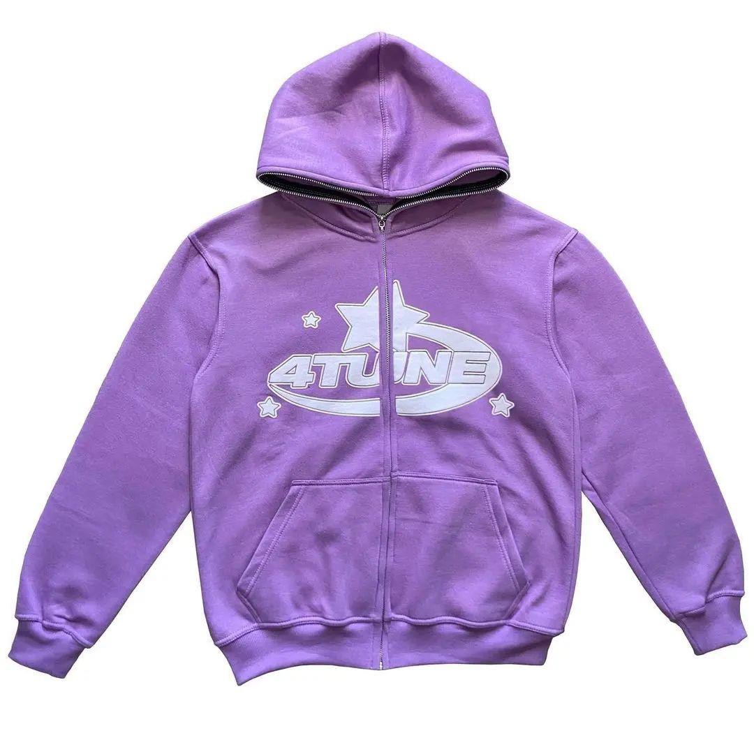 Purple Full Zip Hoodie