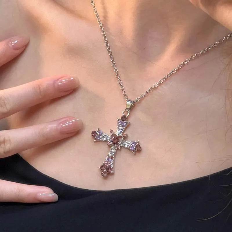 Y2K Cross Necklace