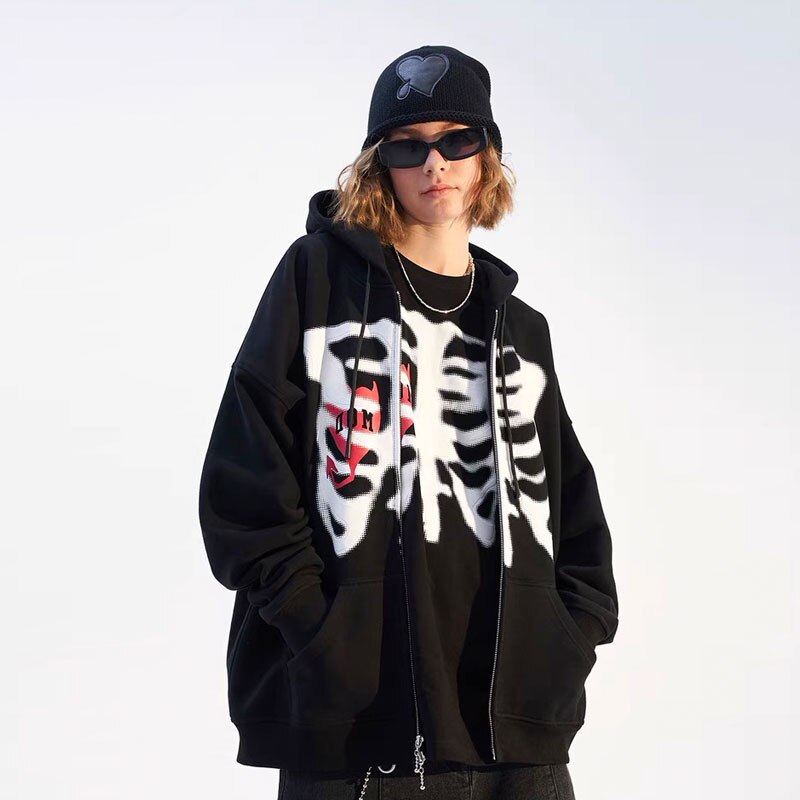 Black Skeleton Sweatshirt