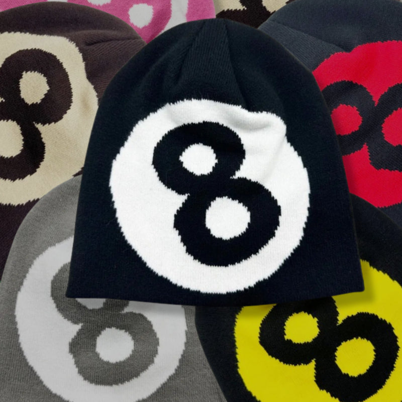 Eight Ball Print Beanie