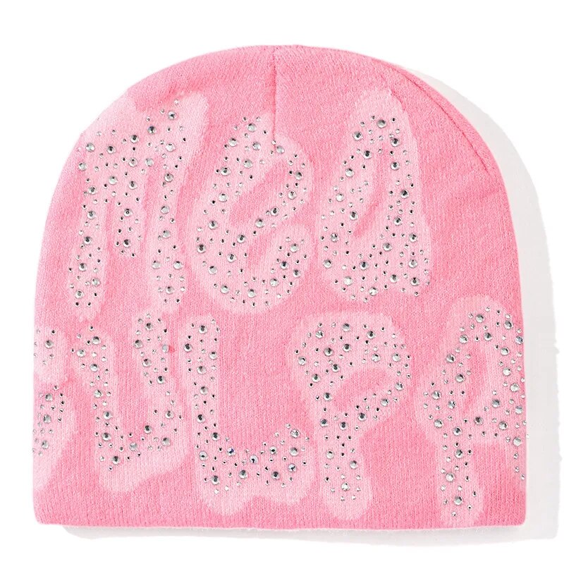 Rhinestone Embellished Beanie