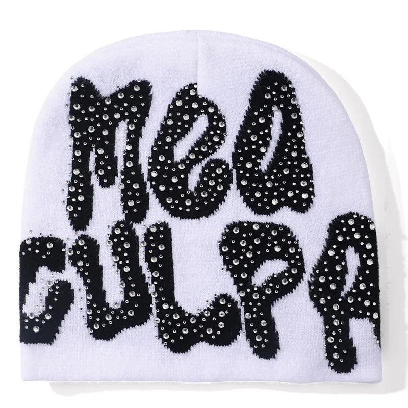 Rhinestone Embellished Beanie