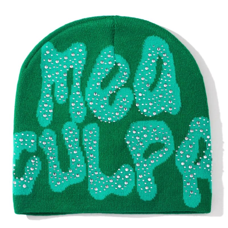 Rhinestone Embellished Beanie